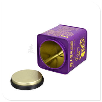 方形六堡茶葉鐵罐,內塞蓋茶葉鐵皮罐生產(chǎn)